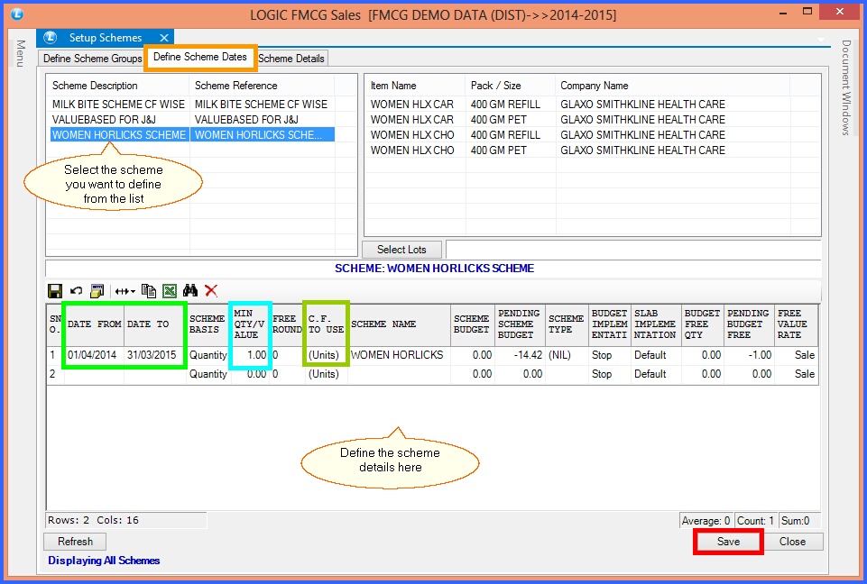 fmcg setup schemes 10